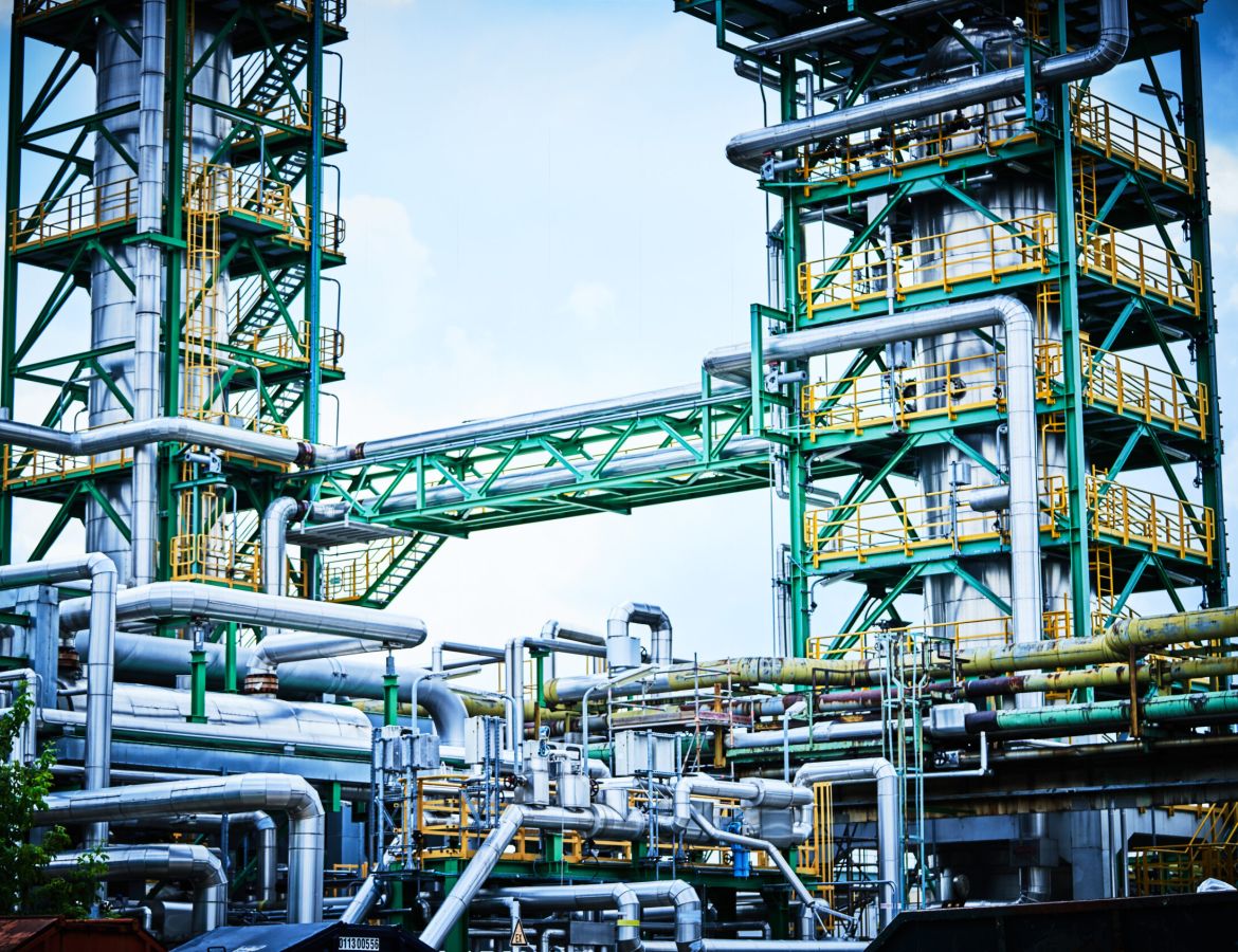 Eine Industrielandschaft